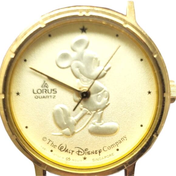 Disney X Lorus Mickey Mouse Gold Vintage 1990s Watch - Picture 1 of 11